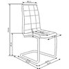 Scaun K147 Gri 42x55x101 cm picture - 2