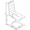 Scaun K188 Negru 45x58x99 cm picture - 3