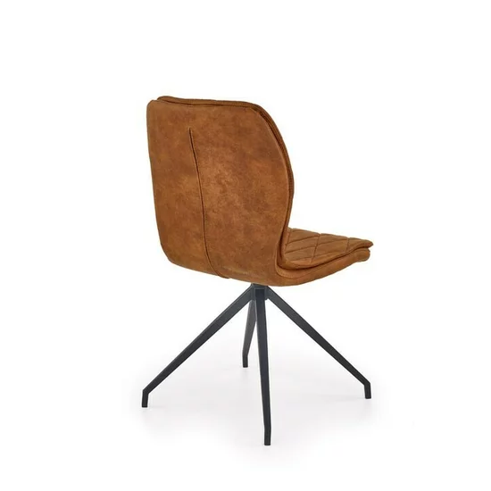 Scaun K237, șezut confortabil și spătar ergonomic, material textil, 45x63x101 cm, maro/negru picture - 2
