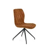 Scaun K237, șezut confortabil și spătar ergonomic, material textil, 45x63x101 cm, maro/negru picture - 1