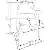 Scaun K247 Gri  51x57x80 cm picture - 6