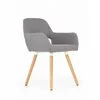 Scaun K283, design compact și șezut moale, material textil, 56x56x80 cm, gri picture - 4