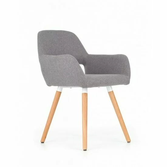 Scaun K283, design compact și șezut moale, material textil, 56x56x80 cm, gri picture - 4