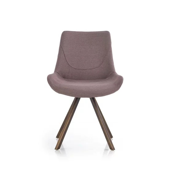 Scaun K290, design modern și spătar ergonomic, material textil, 56x59x86 cm, gri / bronz picture - 2