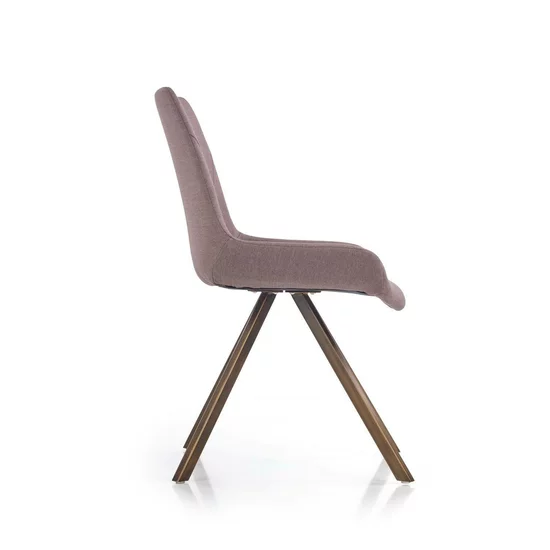 Scaun K290, design modern și spătar ergonomic, material textil, 56x59x86 cm, gri / bronz picture - 3