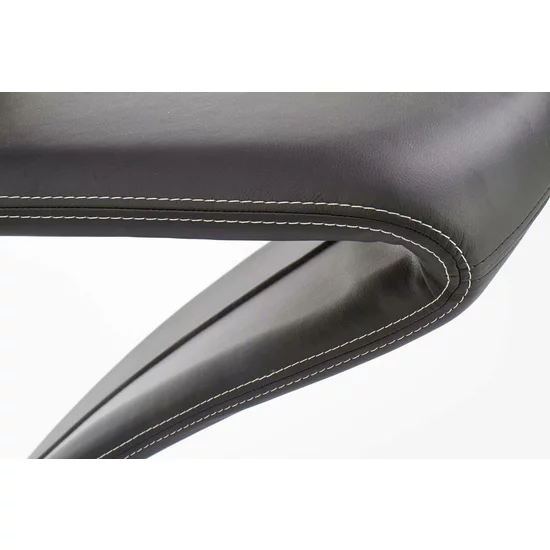 Scaun K291, design clasic și spătar înalt, material textil, 45x63x101 cm, negru picture - 6