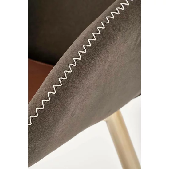 Scaun K304, șezut ergonomic și formă modernă, material textil, 62x59x81 cm, gri picture - 7