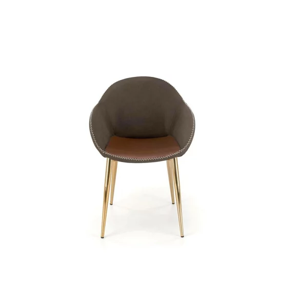 Scaun K304, șezut ergonomic și formă modernă, material textil, 62x59x81 cm, gri picture - 2