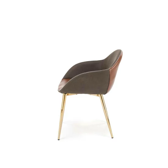 Scaun K304, șezut ergonomic și formă modernă, material textil, 62x59x81 cm, gri picture - 3