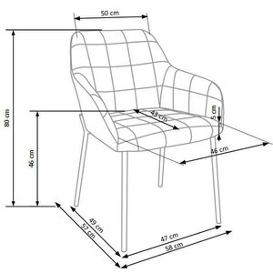 Scaun K306 Albastru picture - 6