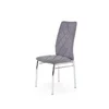 Scaun K309, design modern și șezut confortabil, material textil, 43x57x97 cm, gri deschis picture - 1