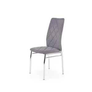 Scaun K309, design modern și șezut confortabil, material textil, 43x57x97 cm, gri deschis