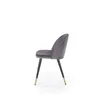Scaun K315, spătar ergonomic și design compact, material textil, 50x55x76 cm, gri picture - 3