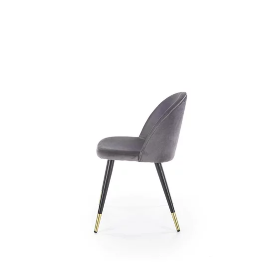 Scaun K315, spătar ergonomic și design compact, material textil, 50x55x76 cm, gri picture - 3