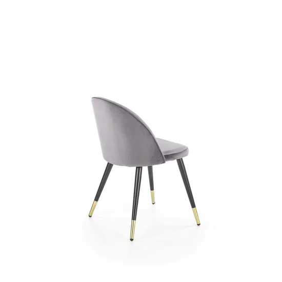 Scaun K315, spătar ergonomic și design compact, material textil, 50x55x76 cm, gri picture - 4