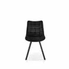 Scaun K332 cu tapițerie textilă, structură metalică, 46x61x84 cm, negru picture - 2