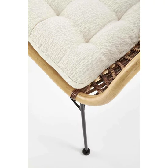 Scaun K336, șezut moale și cadru rezistent, material textil, 64x64x89 cm, natural picture - 7