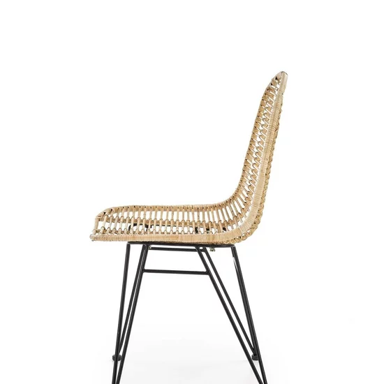 Scaun K337, design compact și spătar ergonomic, material textil, 44x55x90 cm, natural picture - 3