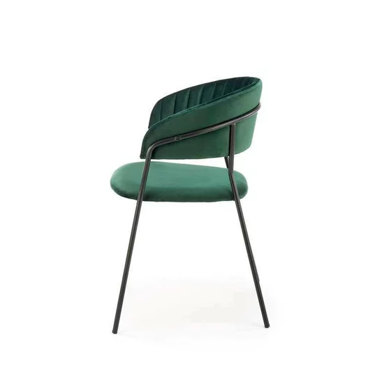 Scaun K426 tapițat, șezut confortabil, cadru metalic, 57x54x79 cm, gri picture - 3