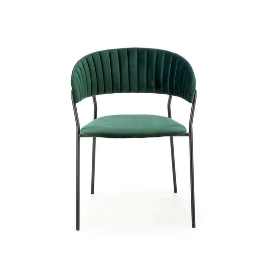 Scaun K426 tapițat, șezut confortabil, cadru metalic, 57x54x79 cm, gri picture - 2