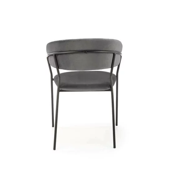 Scaun K426 tapițat, șezut confortabil, cadru metalic, 57x54x79 cm, gri picture - 12
