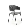 Scaun K426 tapițat, șezut confortabil, cadru metalic, 57x54x79 cm, gri picture - 9