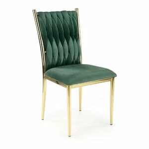 Scaun K436 tapițat, design modern, cadru rezistent, 48x55x94 cm, verde