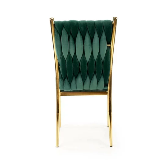 Scaun K436 tapițat, design modern, cadru rezistent, 48x55x94 cm, verde picture - 5