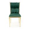 Scaun K436 tapițat, design modern, cadru rezistent, 48x55x94 cm, verde picture - 2