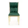 Scaun K436 tapițat, design modern, cadru rezistent, 48x55x94 cm, verde picture - 2