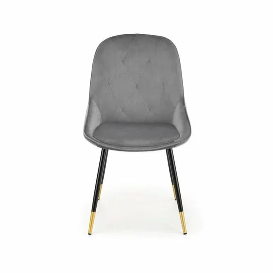 Scaun K437 tapițat, design ergonomic, cadru metalic, 49x55x88x47 cm, gri picture - 2