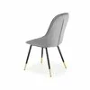 Scaun K437 tapițat, design ergonomic, cadru metalic, 49x55x88x47 cm, gri picture - 3