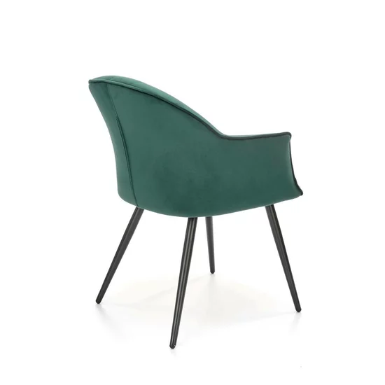 Scaun K468 tapițat, șezut confortabil, cadru metalic rezistent, 67x62x84 cm, verde picture - 4
