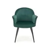 Scaun K468 tapițat, șezut confortabil, cadru metalic rezistent, 67x62x84 cm, verde picture - 2