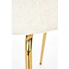 Scaun K474 tapițat, șezut confortabil, picioare metalice, 54x64x80 cm, crem picture - 7
