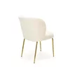 Scaun K474 tapițat, șezut confortabil, picioare metalice, 54x64x80 cm, crem picture - 4
