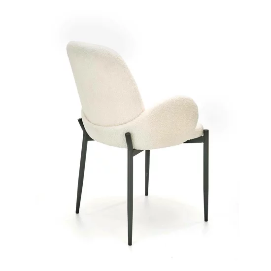 Scaun K477 tapițat, spătar ergonomic, cadru solid, 58x58x89 cm, alb picture - 4