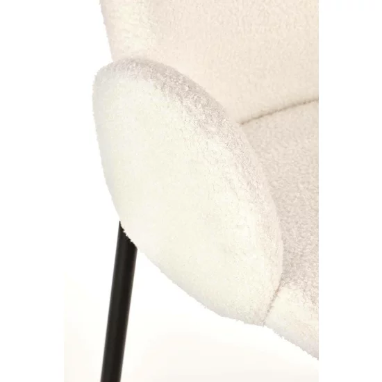 Scaun K477 tapițat, spătar ergonomic, cadru solid, 58x58x89 cm, alb picture - 6