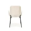 Scaun K477 tapițat, spătar ergonomic, cadru solid, 58x58x89 cm, alb picture - 5