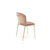 Scaun K499 tapițat, design elegant, cadru metalic, 47x56x85 cm, roz picture - 4