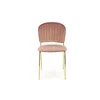 Scaun K499 tapițat, design elegant, cadru metalic, 47x56x85 cm, roz picture - 2