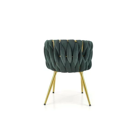 Scaun K517 tapițat, design modern, șezut confortabil, cadru rezistent, 57x60x79 cm, verde picture - 5