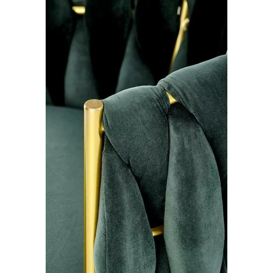 Scaun K517 tapițat, design modern, șezut confortabil, cadru rezistent, 57x60x79 cm, verde picture - 7