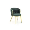 Scaun K517 tapițat, design modern, șezut confortabil, cadru rezistent, 57x60x79 cm, verde picture - 1