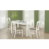 Masă Ksawery, design compact, MDF laminat, 120x68x76 cm, alb picture - 1