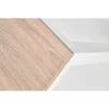 Masă Ksawery, MDF laminat și structură modernă, 120x68x76 cm, alb/Sonoma picture - 5