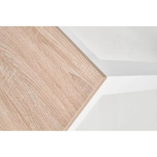 Masă Ksawery, MDF laminat și structură modernă, 120x68x76 cm, alb/Sonoma picture - 5