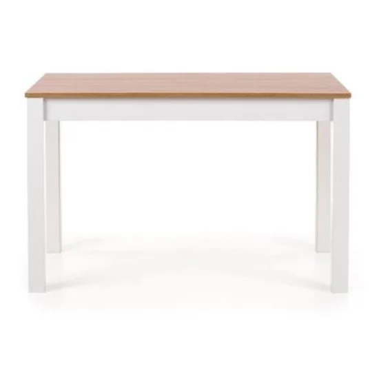 Masă Ksawery, MDF laminat și structură modernă, 120x68x76 cm, alb/Sonoma picture - 3
