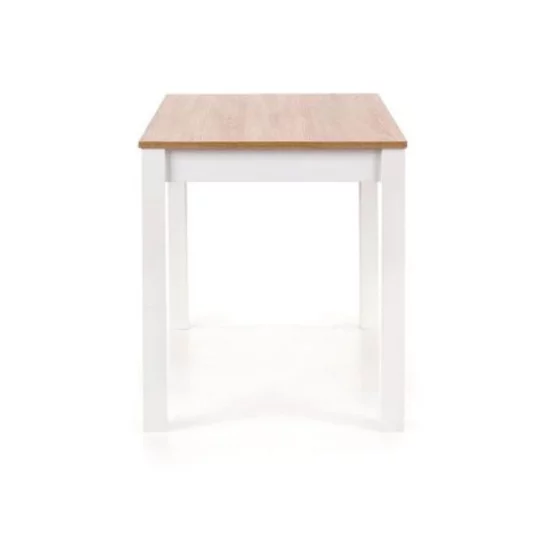 Masă Ksawery, MDF laminat și structură modernă, 120x68x76 cm, alb/Sonoma picture - 4