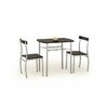 Lance Set Masă Cu 2 Scaune, Culoare: Wenge  82/50/75 cm picture - 1
